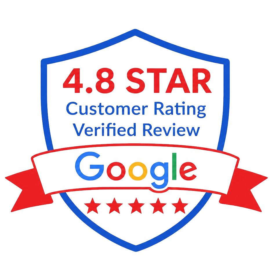 4.8 Star Google Customer Rating